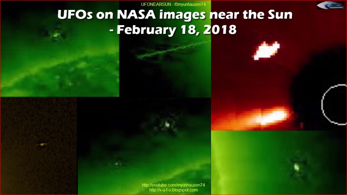 НЛО на снимках NASA возле Солнца - 18 февраля 2018