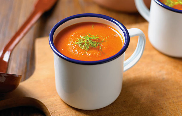 Вкуснейший томатный суп с шафраном и фенхелем