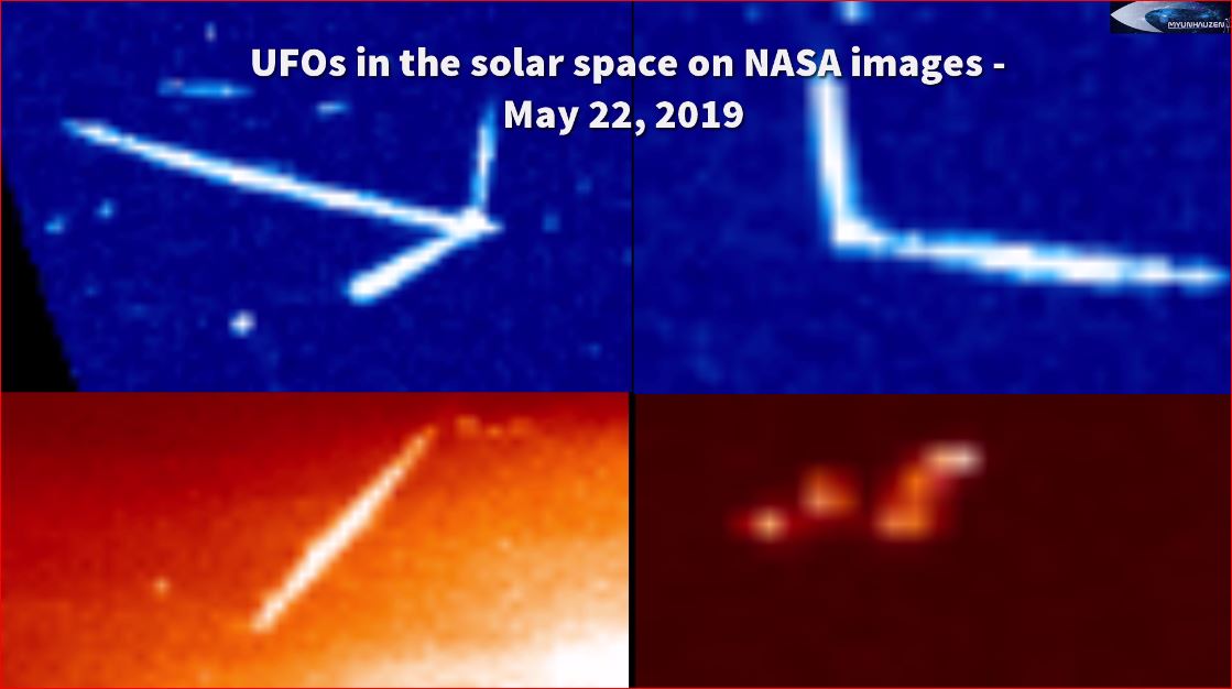 НЛО в околосолнечном пространстве на снимках NASA - 22 мая 2019